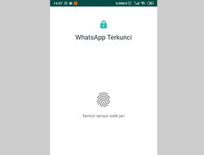 Begini Cara Mengunci Aplikasi WhatsApp Menggunakan Sidik Jari