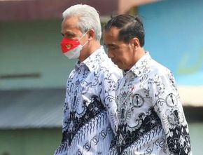Kompak! Jokowi dan Ganjar Satu Mobil di Semarang-Solo, Ada Sinyal Kedekatan?