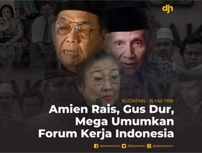 Amien Rais, Gus Dur, Mega Umumkan Forum Kerja Indonesia