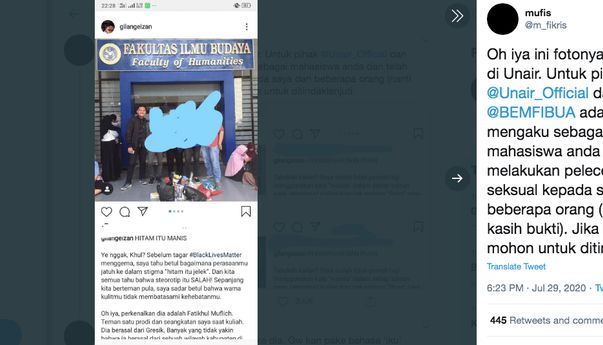 Gilang, Mahasiswa Sastra Indonesia Unair Pelaku Fetish Kain Jarik