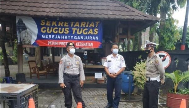 Buntut Bom Makassar, Polres Bantul Perketat Keamanan Gereja Setempat