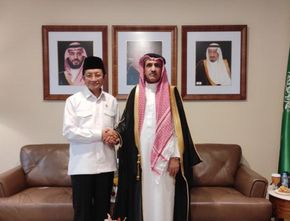 Menag Nasaruddin Umar Kunjungi Kedubes Arab Saudi, Bahas Haji 2025