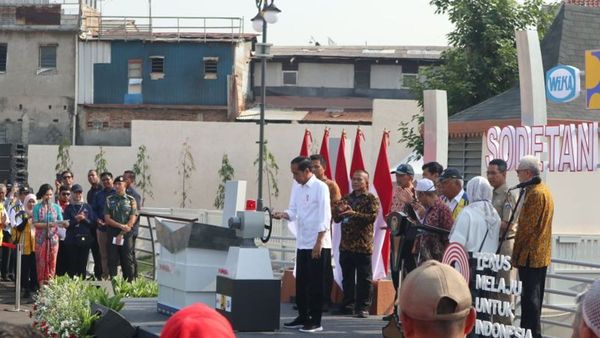 Presiden Jokowi Resmikan Sodetan Ciliwung: Bisa Menyelesaikan 62 Persen Persoalan Banjir Jakarta