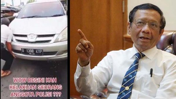 Viral: Cekcok RT dengan Oknum Polisi Masalah Tak Mau Mundurkan Mobil, Mahfud MD: Masak Arogansinya Seperti Itu!