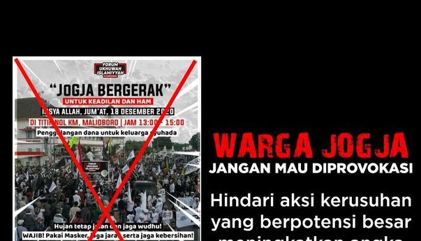 Aksi 1812 Terjadi di Jakarta, "Jogja Damai Tanpa MRS" Menggaung di Twitter