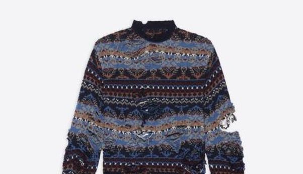 Balenciaga Jual Sweater yang Bikin Pemakainya Terlihat Miskin, Harganya 'Cuma' Rp20 Jutaan