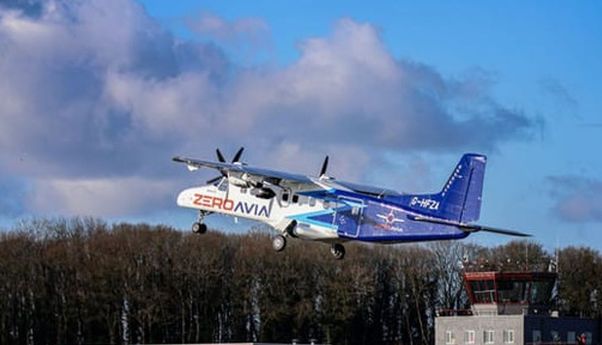ZeroAvia Sukses Uji Pesawat Bermesin Hidrogen Listrik: Berhasil Mengudara Selama 10 Menit