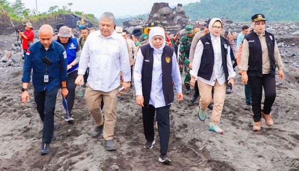 Pemprov Jatim Genjot Perbaikan Tanggul Lahar Gunung Semeru, Ditargetkan Rampung 3 Bulan