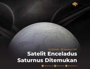 Satelit Enceladus Saturnus Ditemukan