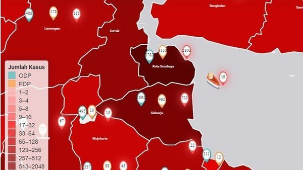 Penjelasan Pemprov Jatim bahwa Surabaya Bukan Zona Hitam, tapi Merah Tua