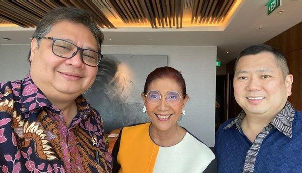 Airlangga Ditemui Susi Pudjiastuti dan Hary Tanoesoedibjo, Apakah Golkar Bakal Bergabung dengan KIB?