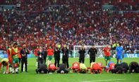 Bikin Haru, Timnas Maroko Tetap Sujud Syukur Meski Kalah Dari Timnas Prancis