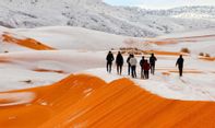 Jarang Terjadi! Gurun Sahara Diselimuti Salju dengan Suhu Minus Tiga Derajat Celcius