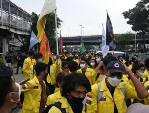 Aksi Demo 21 April: Mahasiswa Seret Nama Luhut Binsar dalam 3 Tuntutan