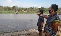 Berita Terbaru di Jogja : Jembatan Bambu di Sungai Progo Ambrol Diterjang Banjir