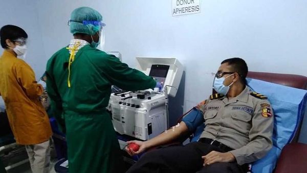 Berita Jogja: Sembuh dari Covid-19, Empat Anggota Polda DIY Donorkan Plasma Darah