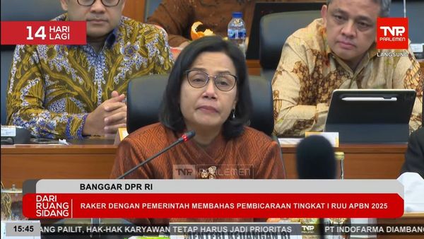 Sri Mulyani Tak Kuat Menahan Tangis Saat Berpamitan di Banggar DPR