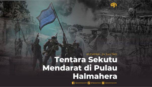 Tentara Sekutu Mendarat di Pulau Halmahera