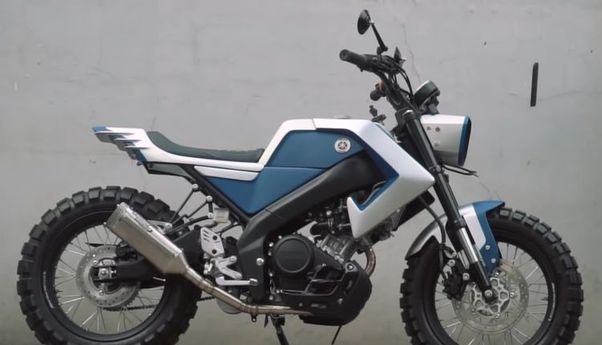 Begini Hasil Modifikasi Yamaha XSR155 Flattracker, Tampil Unik dan Futuristik