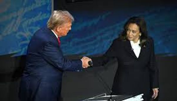 Debat Perdana Kamala Harris dan Donald Trump Dimulai dengan Jabat Tangan dan Saling Sapa