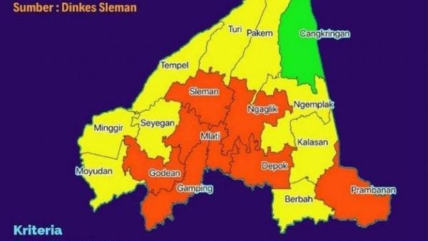 Berita Jogja: Sleman Rilis Peta Epidemilogi, Kecamatan Cangkringan Menjadi Satu-satunya Zona Hijau