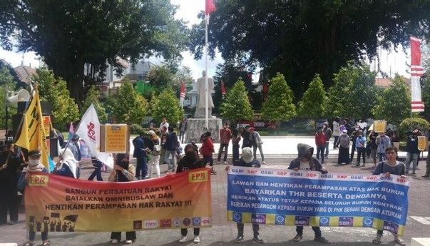 Berita di Jogja: FPR Yogyakarta Gelar Aksi di Dedung DPRD, Selain Tolak Omnibus Law Inilah Tuntutan Mereka