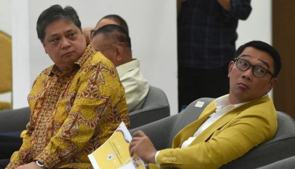 Airlangga Sebut Elektabilitas Ridwan Kamil Menjanjikan di Jakarta dan Jabar