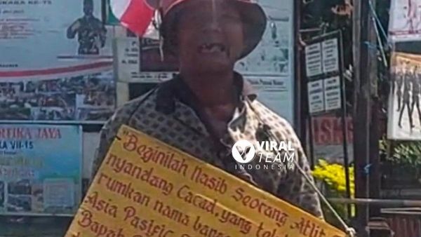 Atlet Penyandang Disabilitas Ini Pernah Harumkan Nama Bangsa, Kini Terlihat di Lampu Merah Mohon Bantuan Jokowi