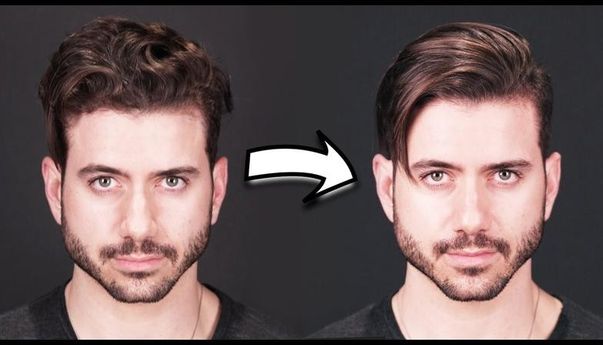 Cara meluruskan rambut pria secara simple dan modern