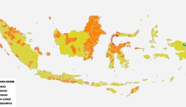 Kabar Baik! Hanya Tersisa 5 Kabupaten/Kota di Indonesia yang Masuk Zona Merah