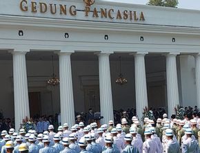 Presiden Prabowo Pimpin Upacara Peringatan Hari Lahir Pancasila, Megawati Hadir