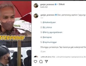 Ganjar Pranowo Sebut Paspampres Jokowi Waterproof Saat Kunjungan Presiden ke Jateng